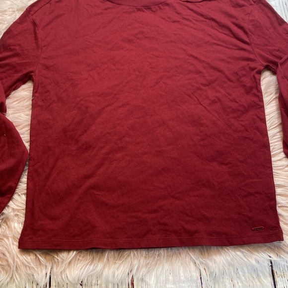 NWT N:Philanthropy Oxblood Cut Out Long Sleeve Tee sz M - Picture 7 of 11